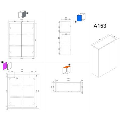 Belfry Bathroom 53 cm x 70 cm Badschrank Aurum & Bewertungen | Wayfair.de
